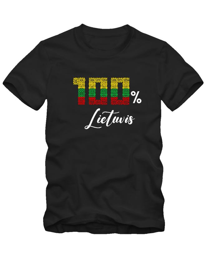 Marškinėliai 100% lietuvis